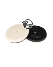 ZviZZer PRO THERMO WOOL PAD BLACK FOR ROTARY (SOFT) 140/30/125mm - pad polerski z naturalnej wełny