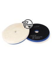 ZviZZer PRO THERMO WOOL PAD BLUE FOR ROTARY (MEDIUM) 160/30/150mm - pad polerski z naturalnej wełny