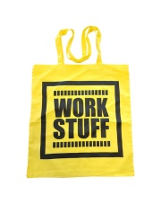 Work Stuff ekologiczna żółta torba na zakupy 41x38cm