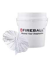 FIREBALL wiadro detailingowe z separatorem brudu (białe)