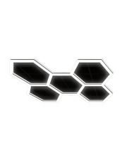 GLOSER Hexagon Light Black - system oświetleniowy LED
