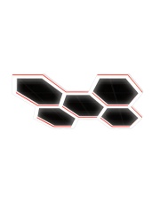 GLOSER Hexagon Light Red - system oświetleniowy LED