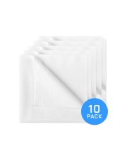FX PROTECT POLAR WHITE MICROFIBER TOWEL 40x40cm 320g/m2 - zestaw 10 mikrofibr do powłok ceramicznych