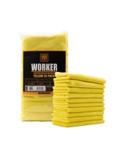 Work Stuff Worker Yellow 40x40cm 10-pack - zestaw mikrofibr do czyszczenia i pielęgnacji