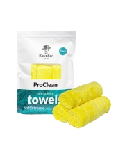 Kavalier ProClean Microfiber Towel SoftXtreme Plush Perfection Yellow 41x41cm 3pack - uniwersalny ręcznik z mikrofibry