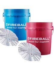 FIREBALL zestaw wiader detailingowych z separatorami