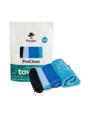 Kavalier ProClean Microfiber Towel Everyday Essentials Set - zestaw czterech ręczników do różnych powierzchni