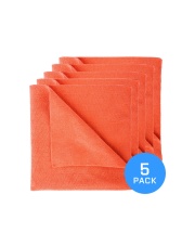 FX PROTECT ROYAL CORAL MICROFIBER TOWEL 40x40cm 320g/m2 - zestaw 5 mikrofibr bezszwowych do powłok ceramicznych