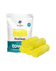 Kavalier ProClean Microfiber Towel SoftXtreme Plush Perfection Yellow 41x41cm 5pack - uniwersalny ręcznik z mikrofibry