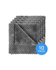 FX PROTECT STEEL GREY 40x40cm 350gsm - zestaw 10 hybrydowych mikrofibr do osuszania i wykańczania