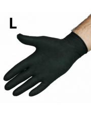 Rękawice dla detailera - nitrylowe CZARNE L 100 szt.