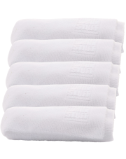 WORK STUFF GENTLEMAN BASIC WHITE 5-PACK - DELIKATNA MIKROFIBRA