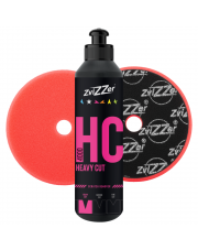 ZVIZZER Zestaw HC4000 Red Heavy Cut 250ml + Trapez Red Pad Heavy Cut Ø140/25/125mm