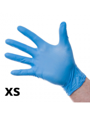 Rękawice dla detailera - nitrylowe NIEBIESKIE XS 100 szt.