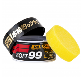 SOFT99 DARK & BLACK WAX - twardy wosk samochodowy 300 g