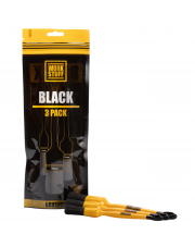 WORK STUFF PĘDZLE BLACK 3-PACK - Pędzle detailingowe 3szt