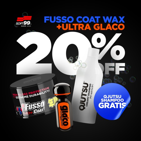 Soft99 Protection Time Set Dark Fusso Coat Dark Wax+ Ultra Glaco+ Creamy Shampoo
