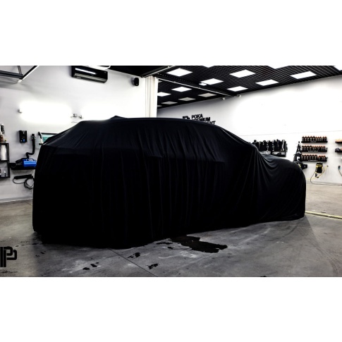 POKA Premium PSS_B_W Pokrowiec ze ściągaczem CZARNY HB/SEDAN
