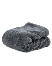 PA ręcznik z MIKROFIBRY SKRĘCANY SZARY  40x60cm - IDEALNY DO OSUSZANIA LAKIERU 