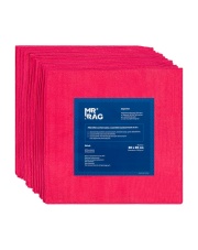 MR RAG Mikrofibra 30x30 cm Czerwona – 12 szt. / 250 GSM