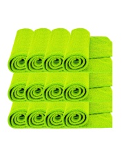 MR RAG 40x40cm GECKO GREEN Edgeless 380gsm – Zielona Mikrofibra Bezszwowa 12-pack