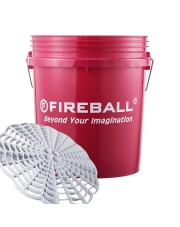 FIREBALL WIADRO DETAILINGOWE Z SEPARATOREM BRUDU (czerwone)